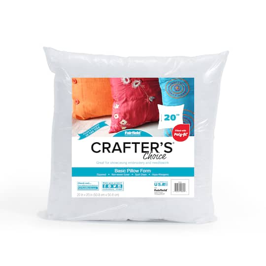 Crafter's Choice® Basic Pillow Form, 20" x 20" By Fairfield | Michaels®